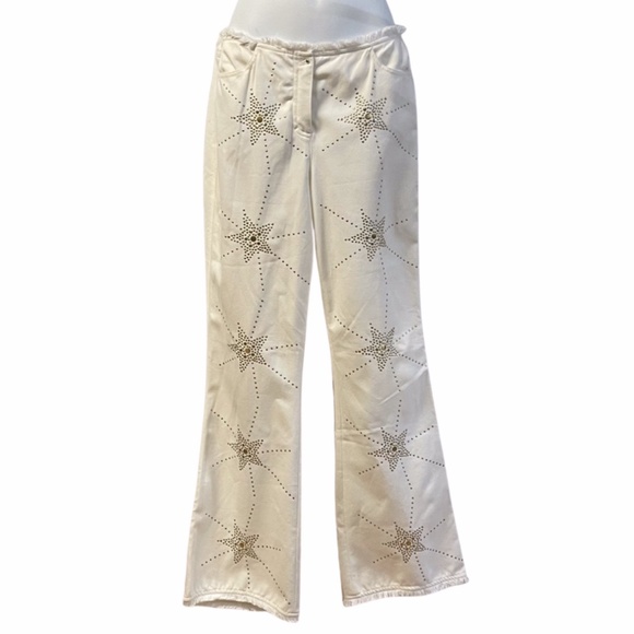Rare Off White Escada Star Jeans - Picture 1 of 5